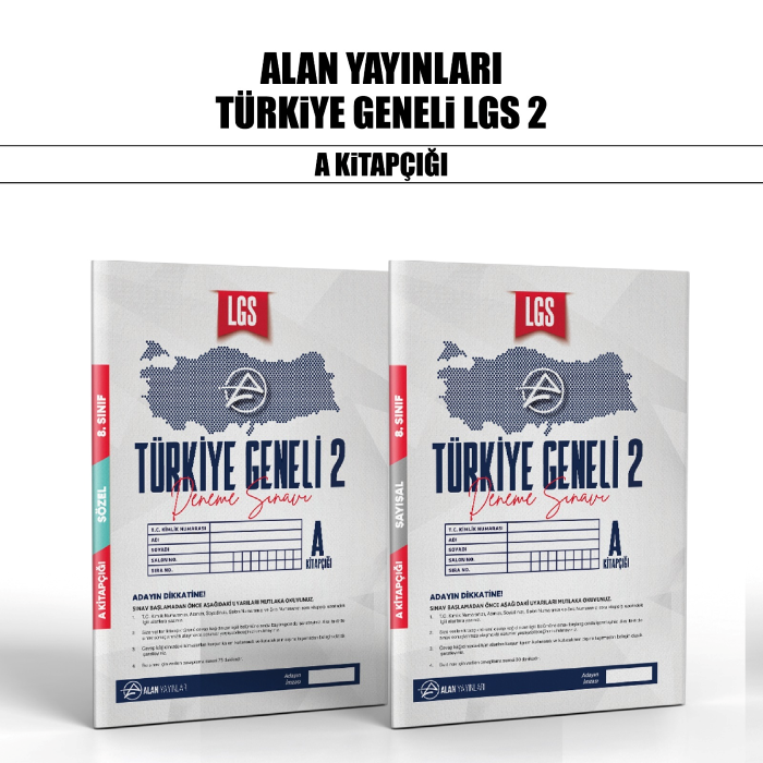 ALAN 08.SINIF TÜRKİYE GENELİ SAY/SÖZ 2-A -25-26